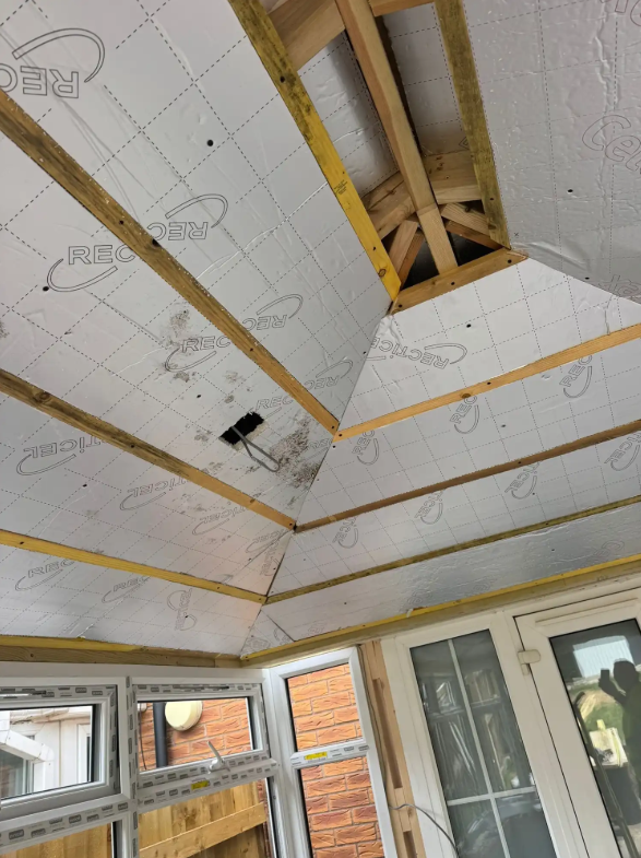 New roof installation