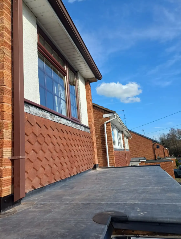 Detail of a finished fitted installation